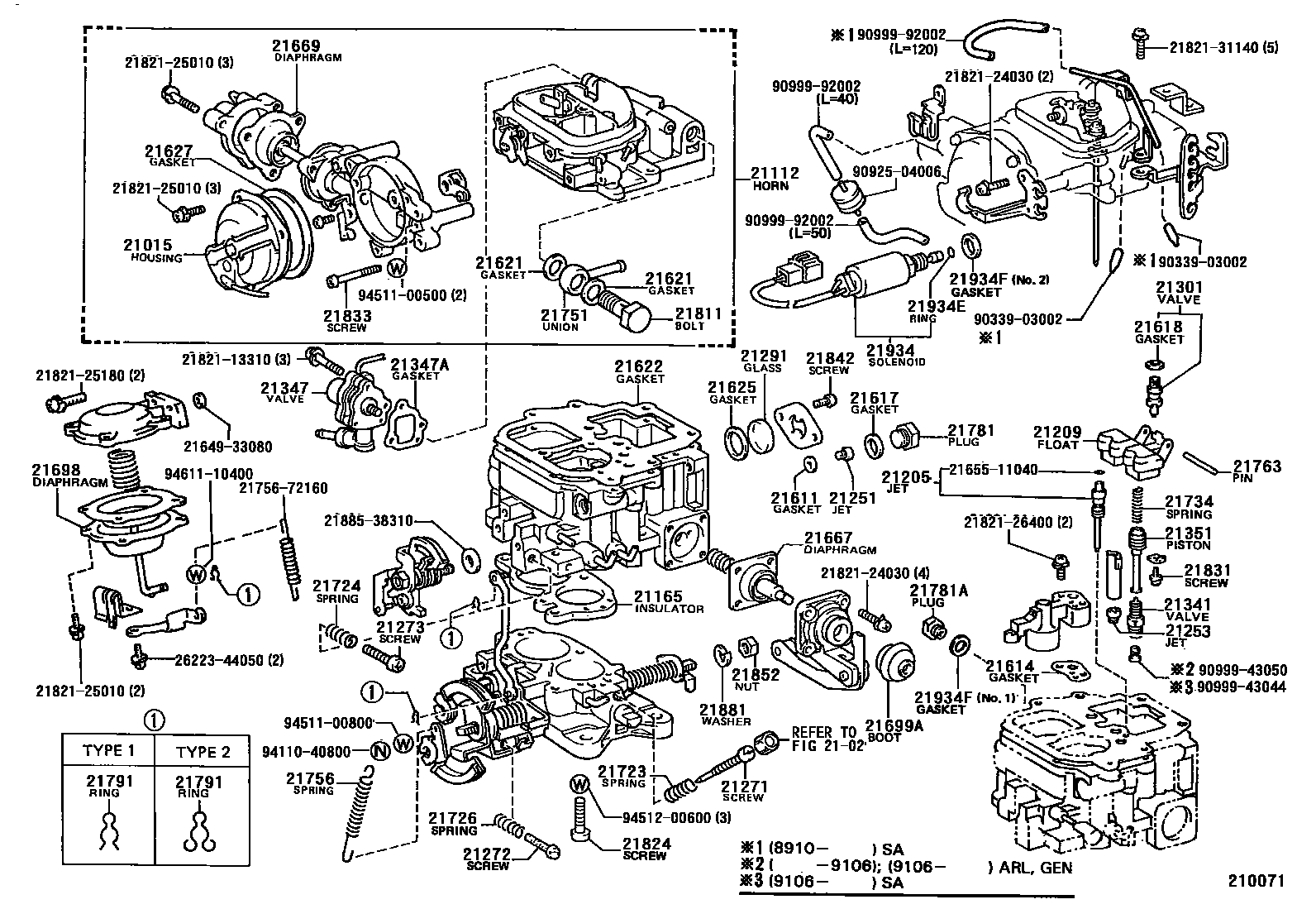 2103 — CARBURETOR