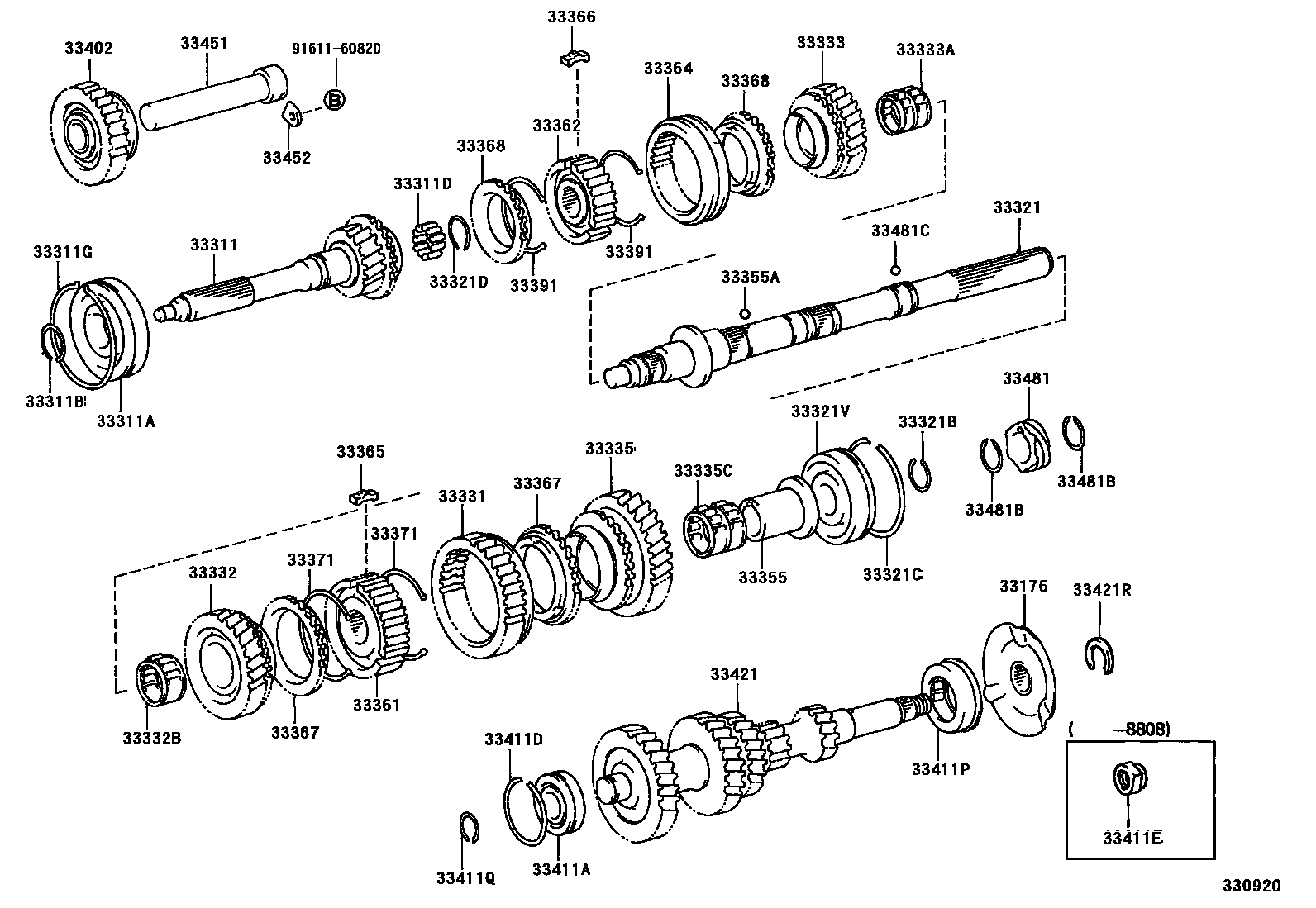 3305 — TRANSMISSION GEAR (MTM)