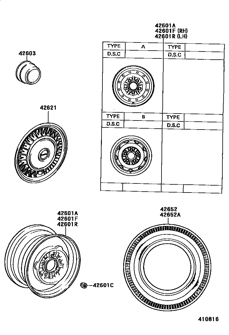 4103 — DISC WHEEL & WHEEL CAP