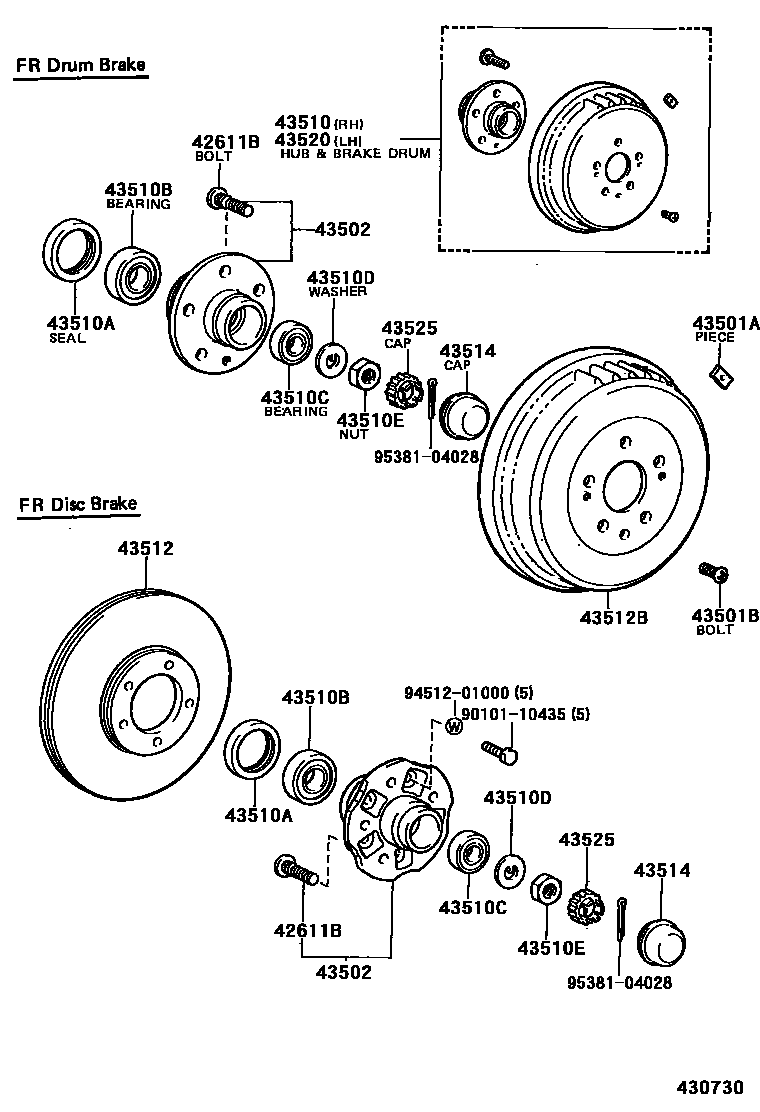 4303 — FRONT AXLE HUB