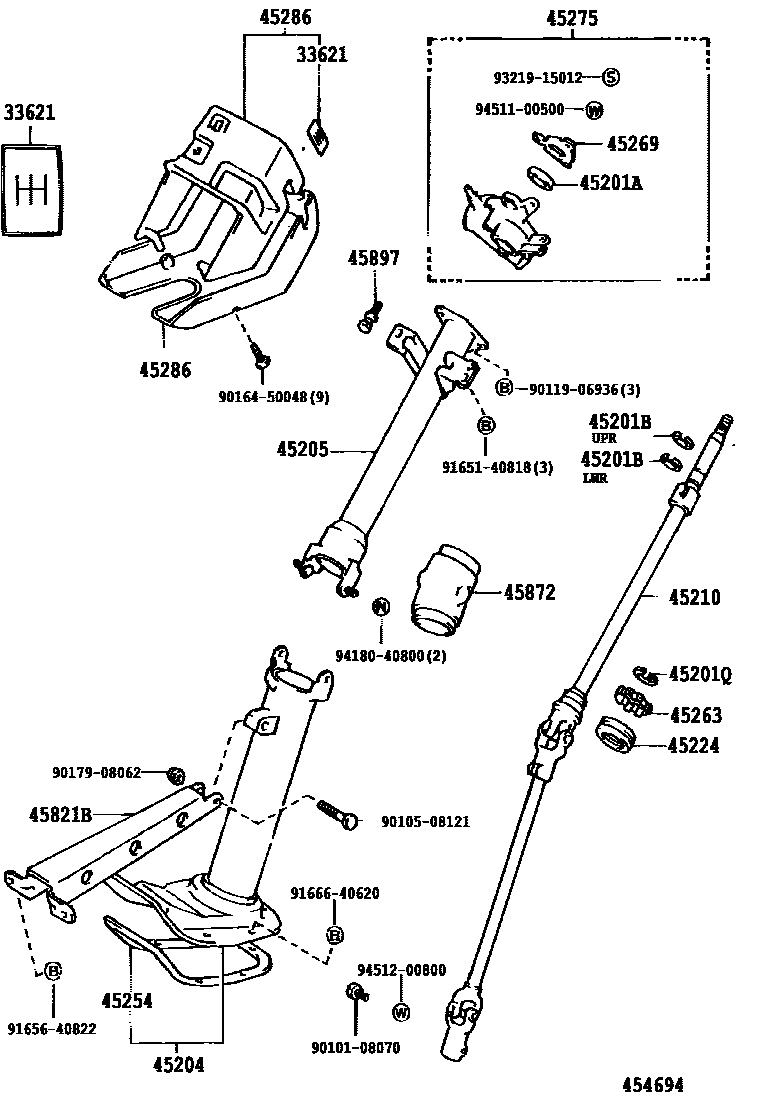 4501 — STEERING COLUMN & SHAFT
