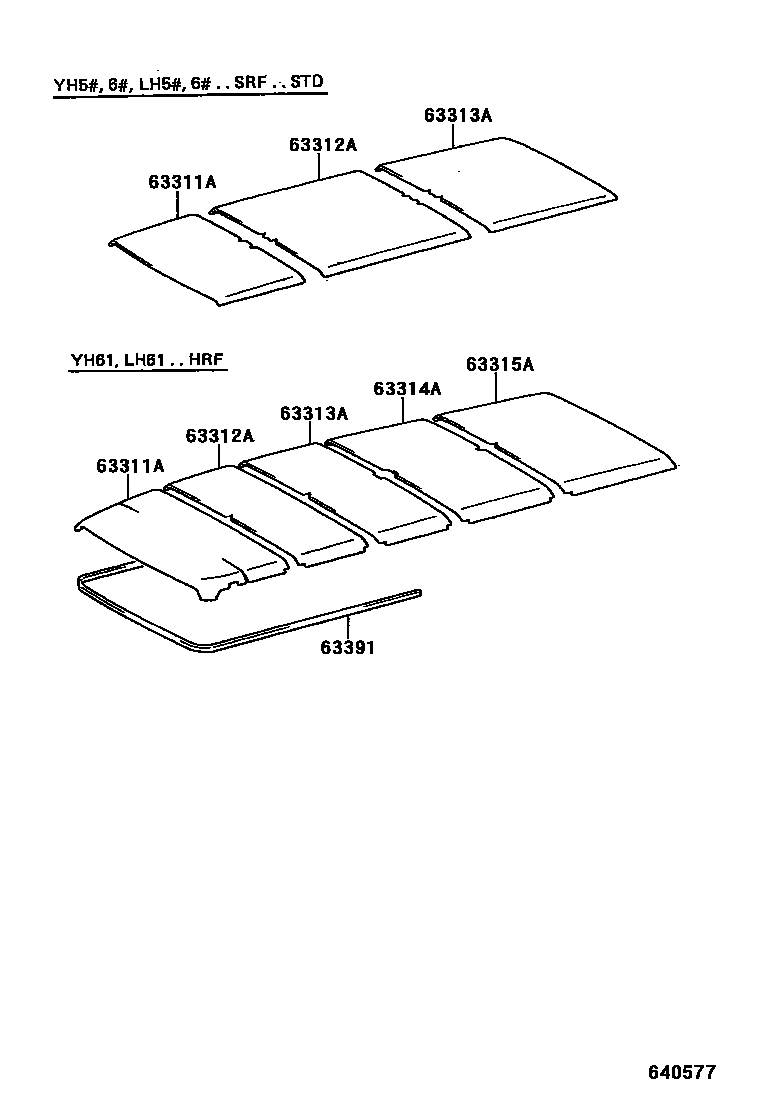 6452 — ROOF HEADLINING & SILENCER PAD
