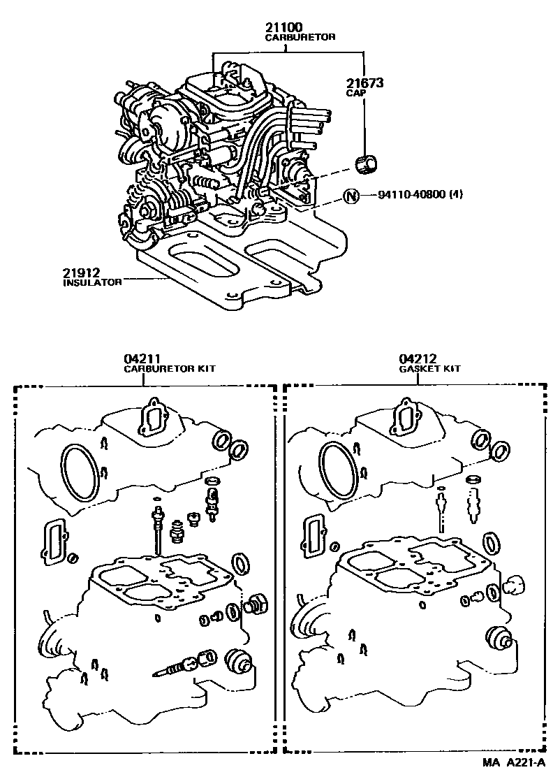 2102 — CARBURETOR ASSEMBLY