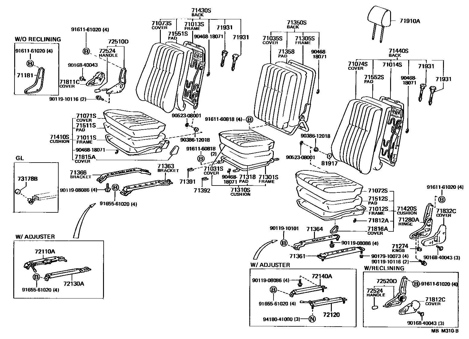 7151 — SEAT & SEAT TRACK