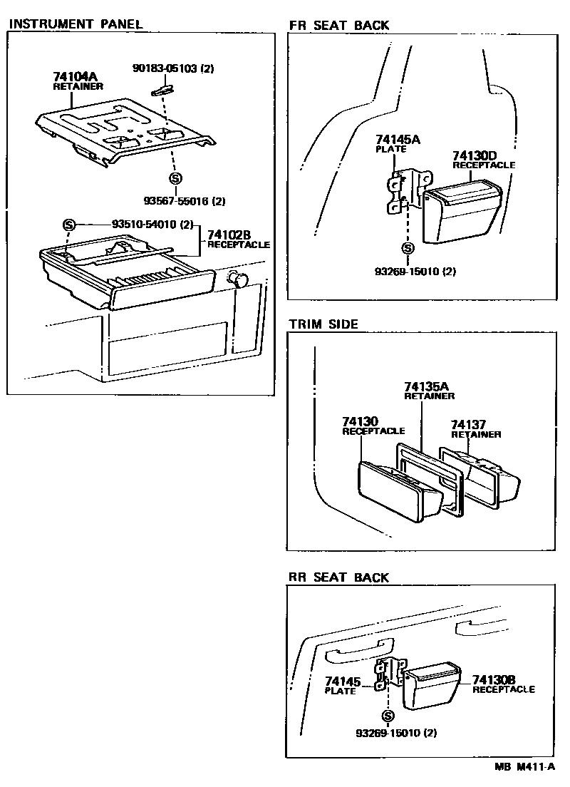 7456 — ASH RECEPTACLE