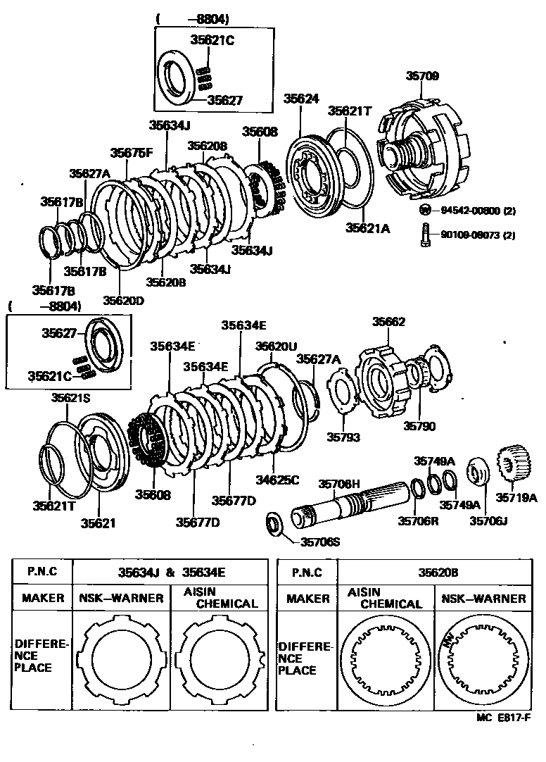 3508 — CENTER SUPPORT & PLANETARY SUN GEAR (ATM)