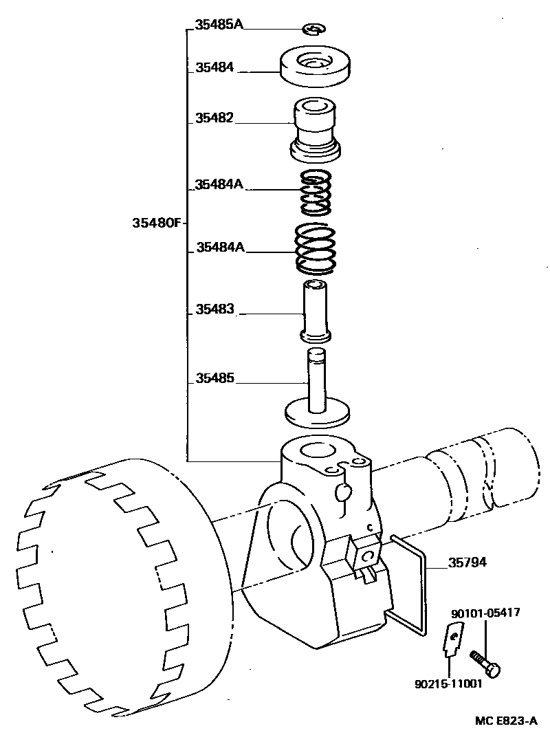 3511 — REAR OIL PUMP & GOVERNOR (ATM)