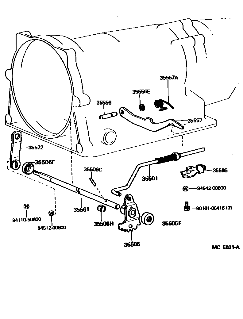 3513 — THROTTLE LINK & VALVE LEVER (ATM)