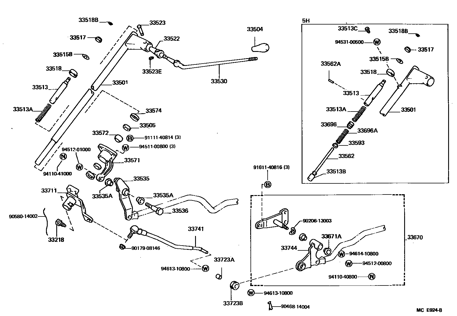 3311 — CONTROL SHAFT & CROSSSHAFT