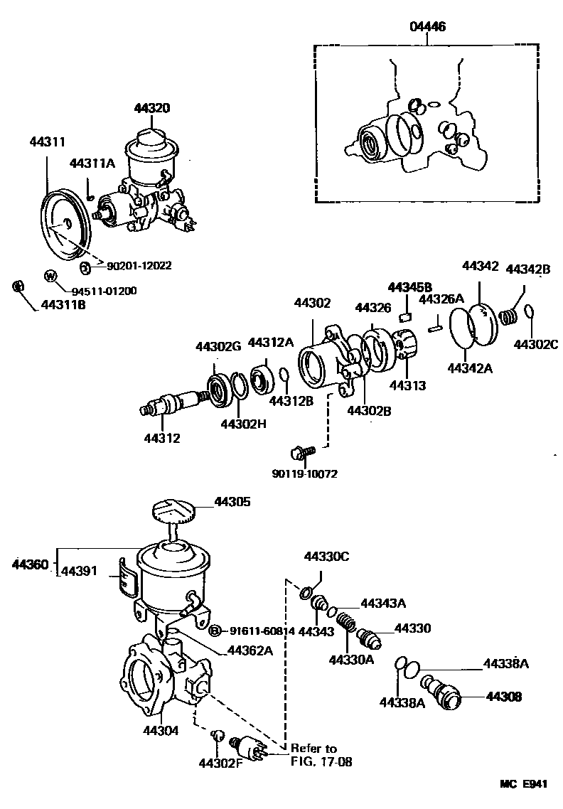4502 — VANE PUMP & RESERVOIR (POWER STEERING)