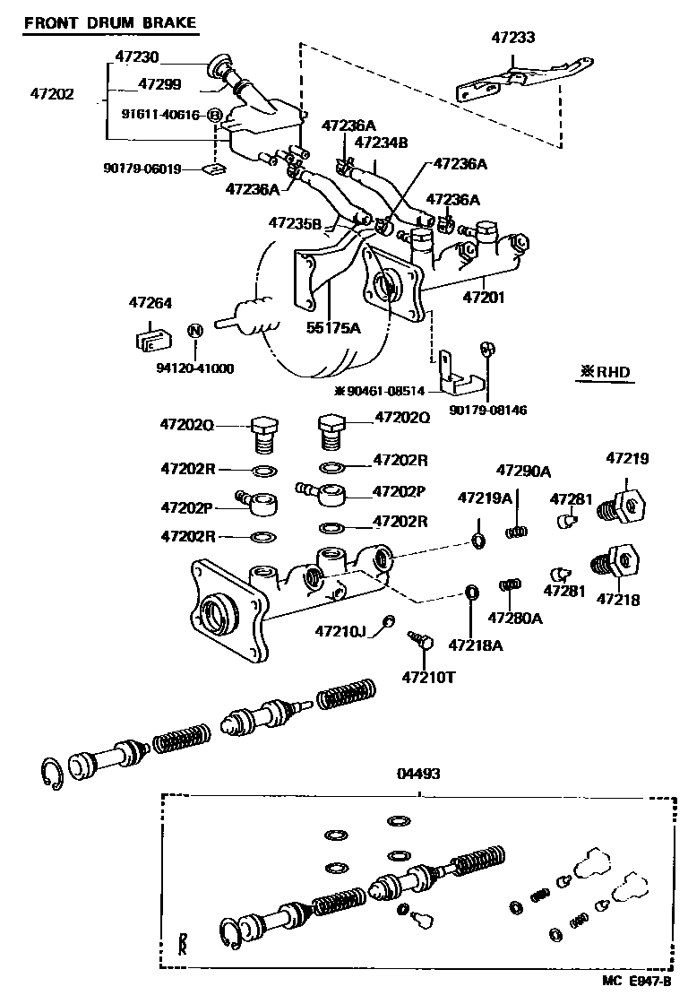 4702 — BRAKE MASTER CYLINDER