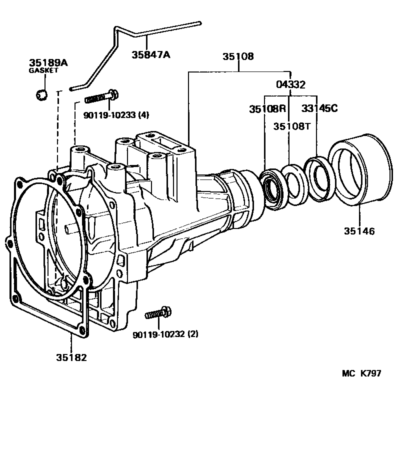 3504 — EXTENSION HOUSING (ATM)