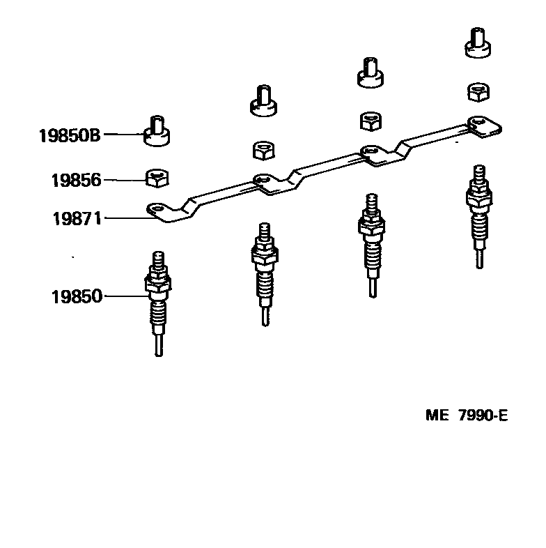 1901 — IGNITION COIL & SPARK PLUG / GLOW PLUG