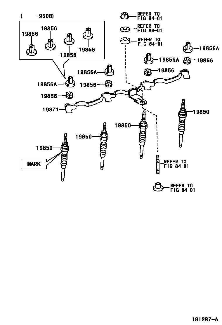 1901 — IGNITION COIL & SPARK PLUG / GLOW PLUG