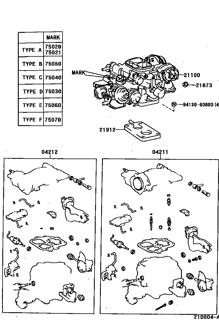 2102 — CARBURETOR ASSEMBLY