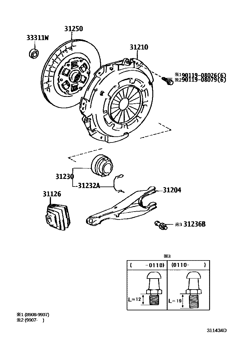 3101 — CLUTCH & RELEASE FORK