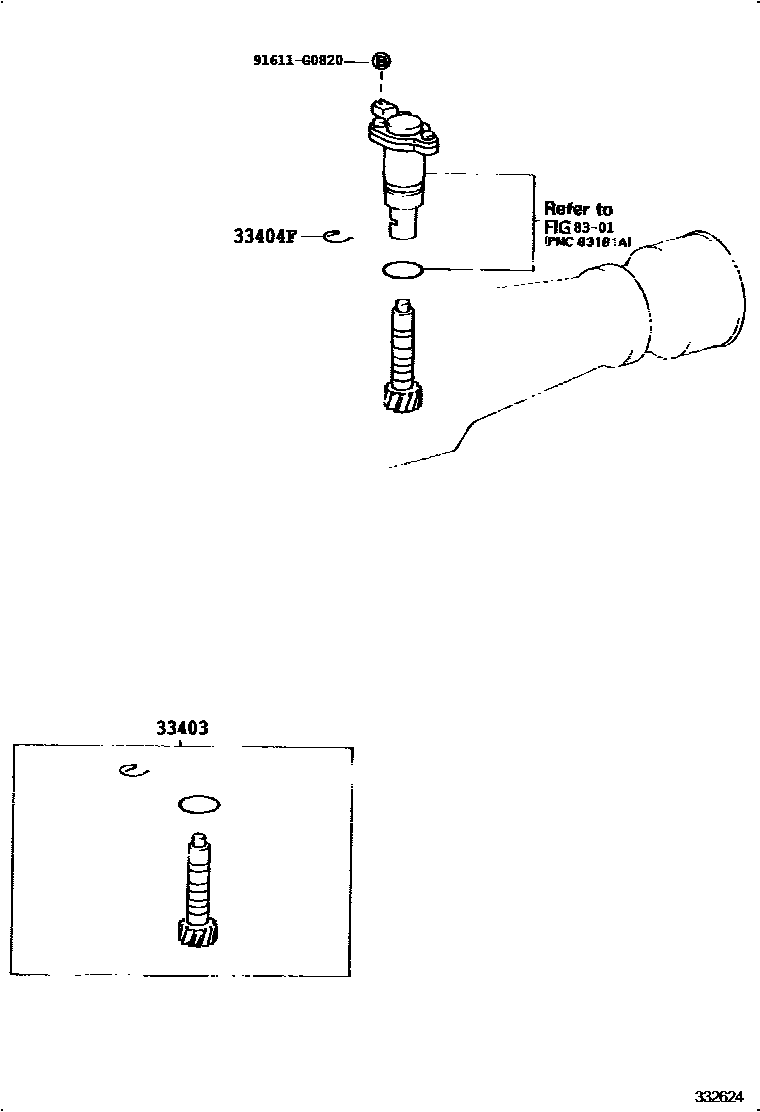 3304 — SPEEDOMETER DRIVEN GEAR (MTM)