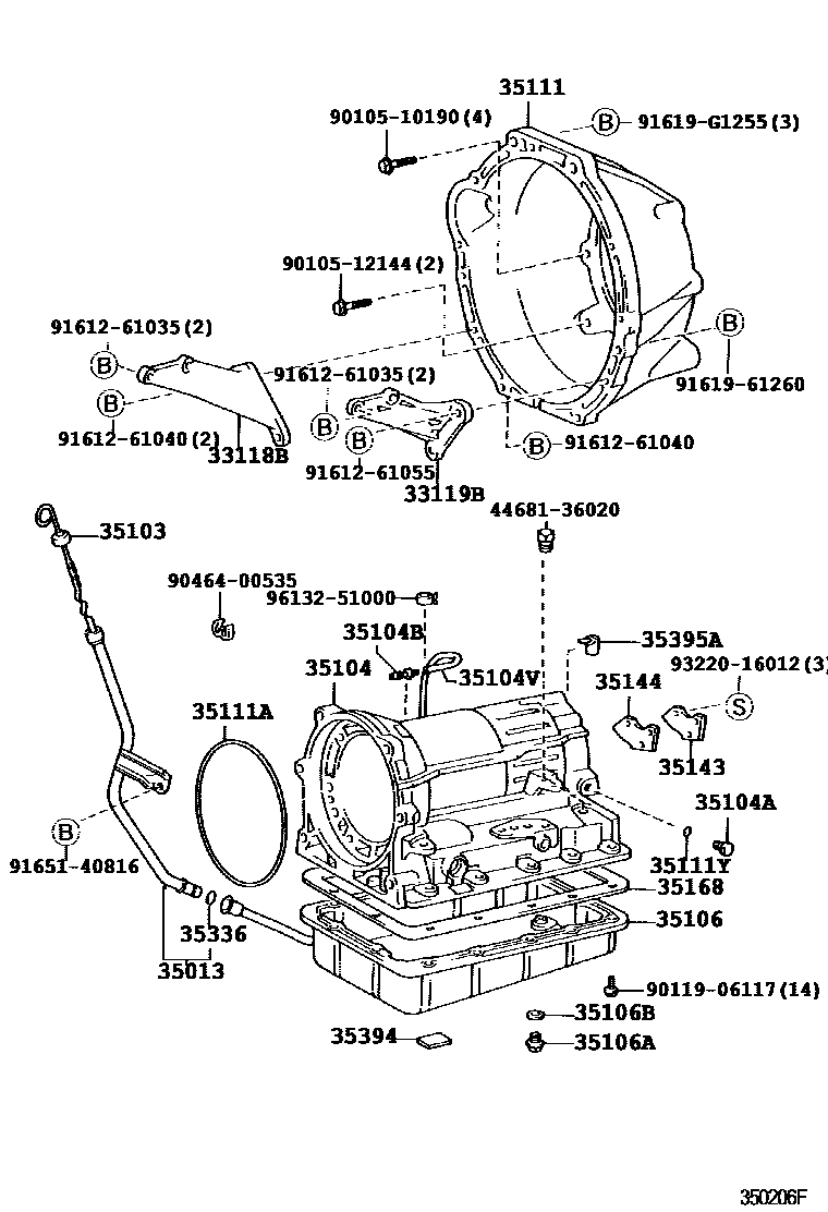 3503 — TRANSMISSION CASE & OIL PAN (ATM)