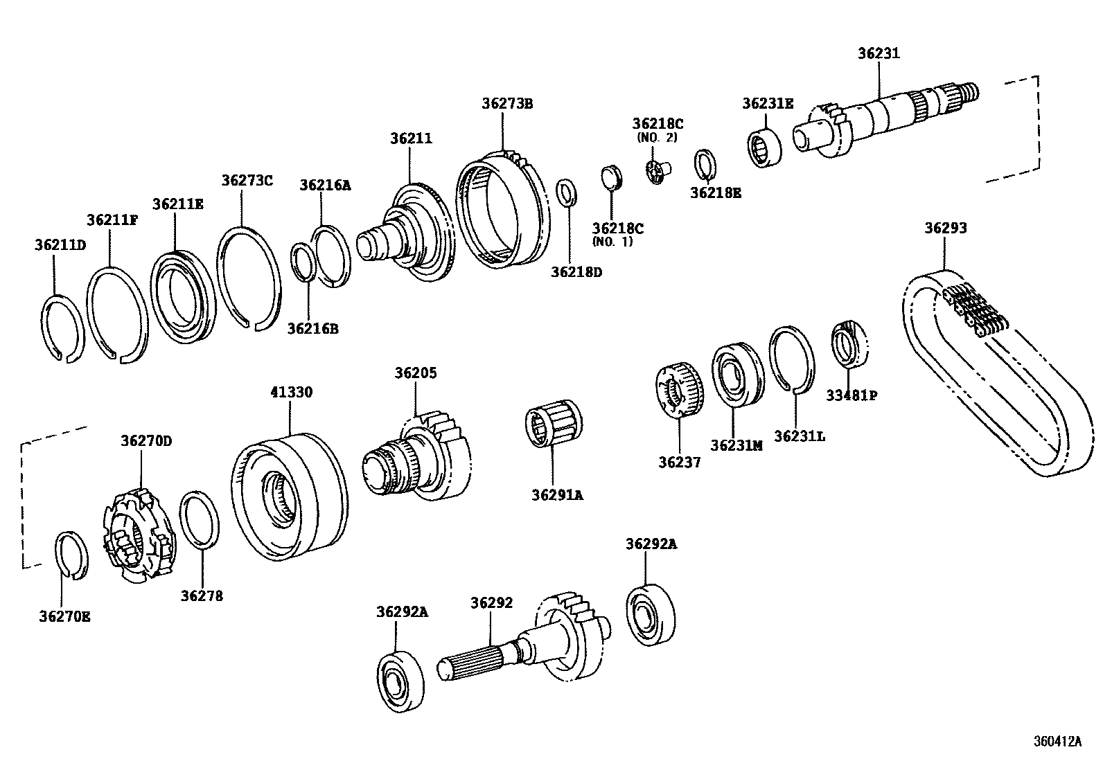 3610 — TRANSFER GEAR