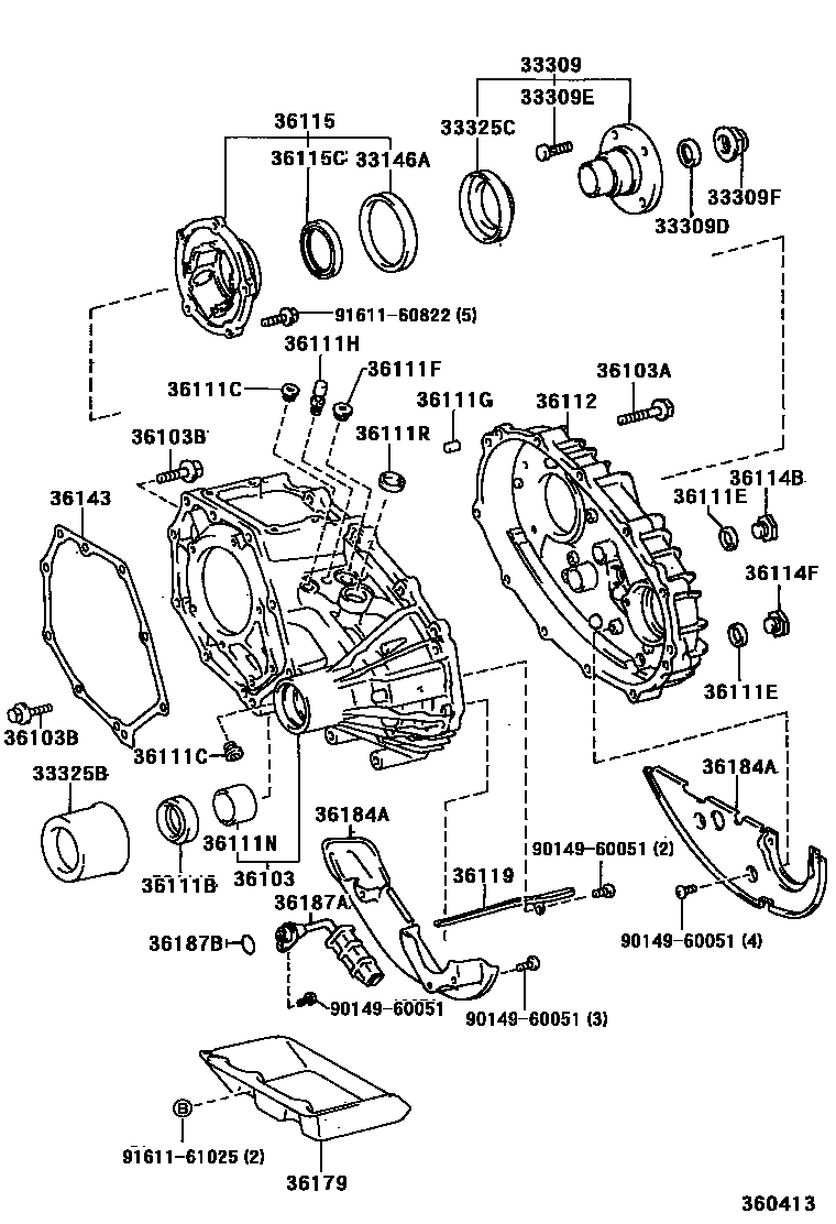 3609 — TRANSFER CASE & EXTENSION HOUSING