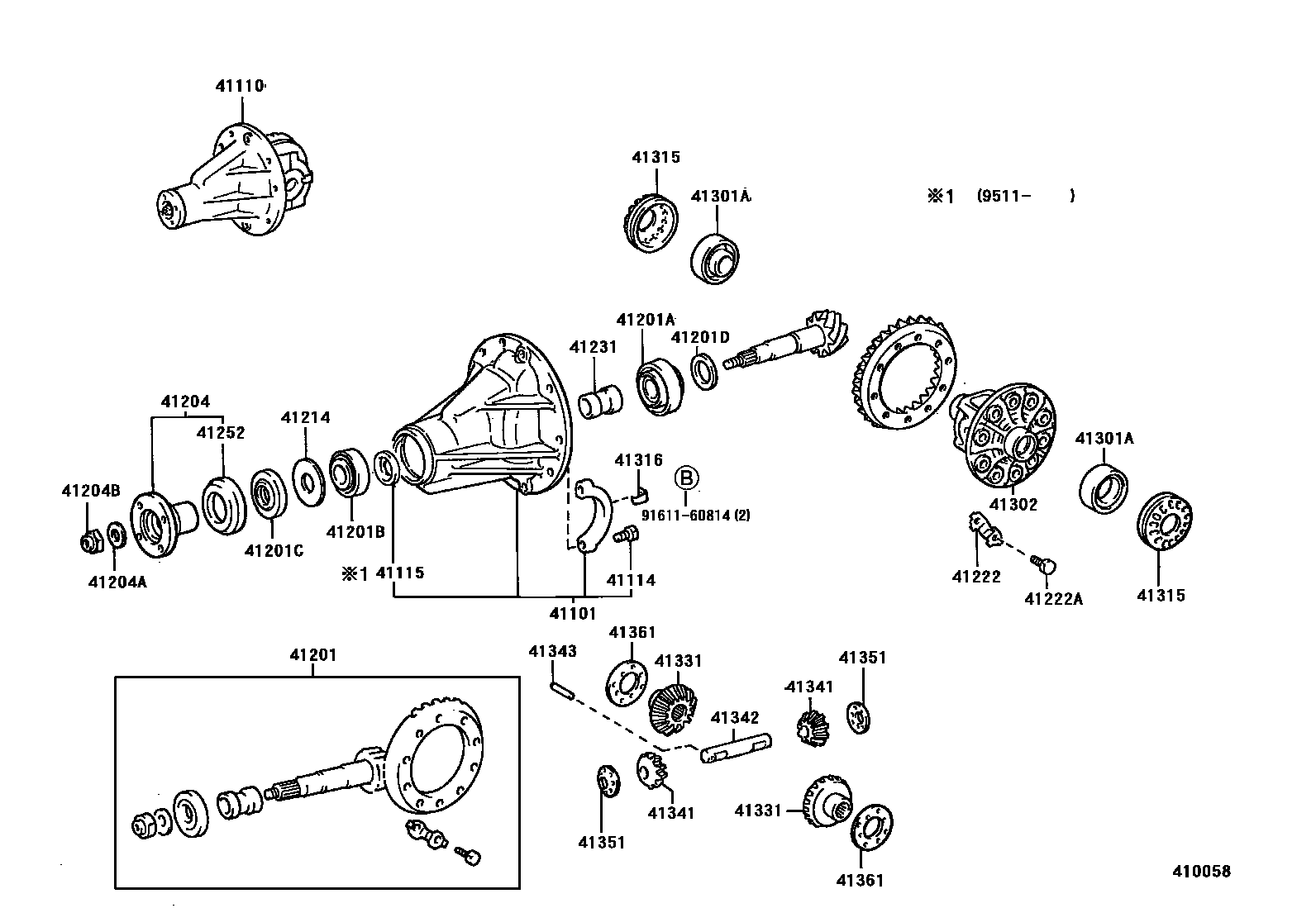 4101 — REAR AXLE HOUSING & DIFFERENTIAL