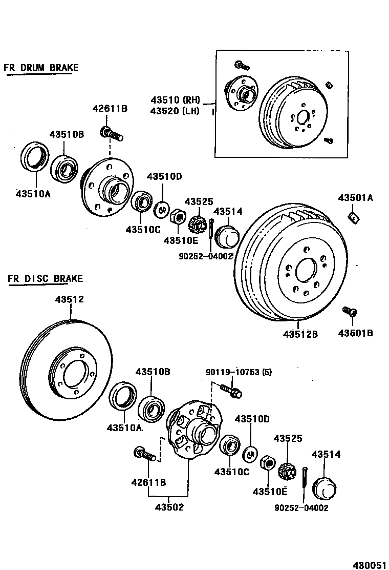 4303 — FRONT AXLE HUB