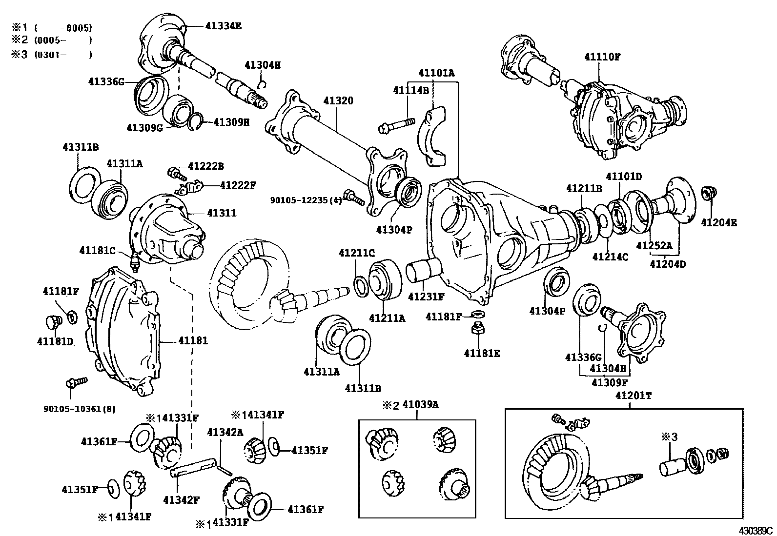4301 — FRONT AXLE HOUSING & DIFFERENTIAL