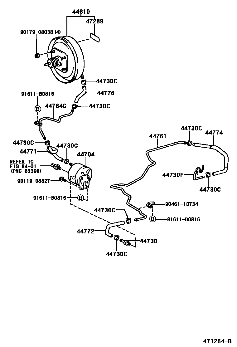 4703 — BRAKE BOOSTER & VACUUM TUBE