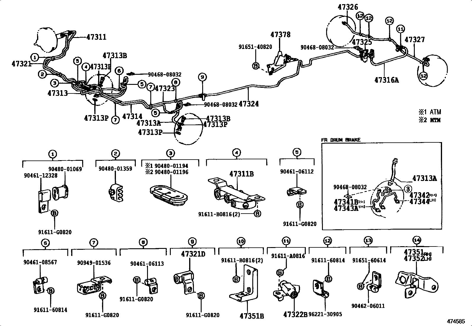 4708 — BRAKE TUBE & CLAMP
