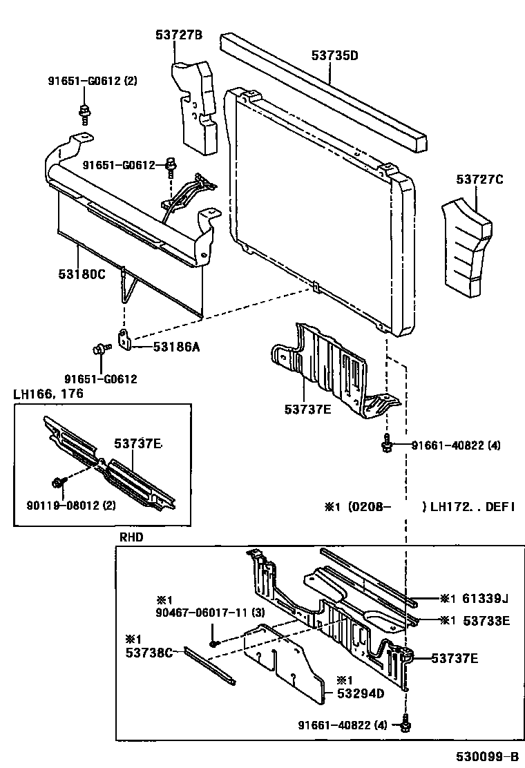 5352 — RADIATOR SUPPORT & WIND GUIDE