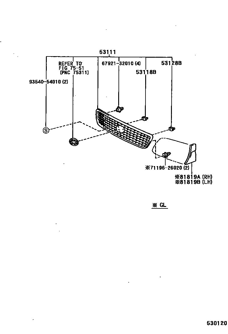 5351 — RADIATOR GRILLE