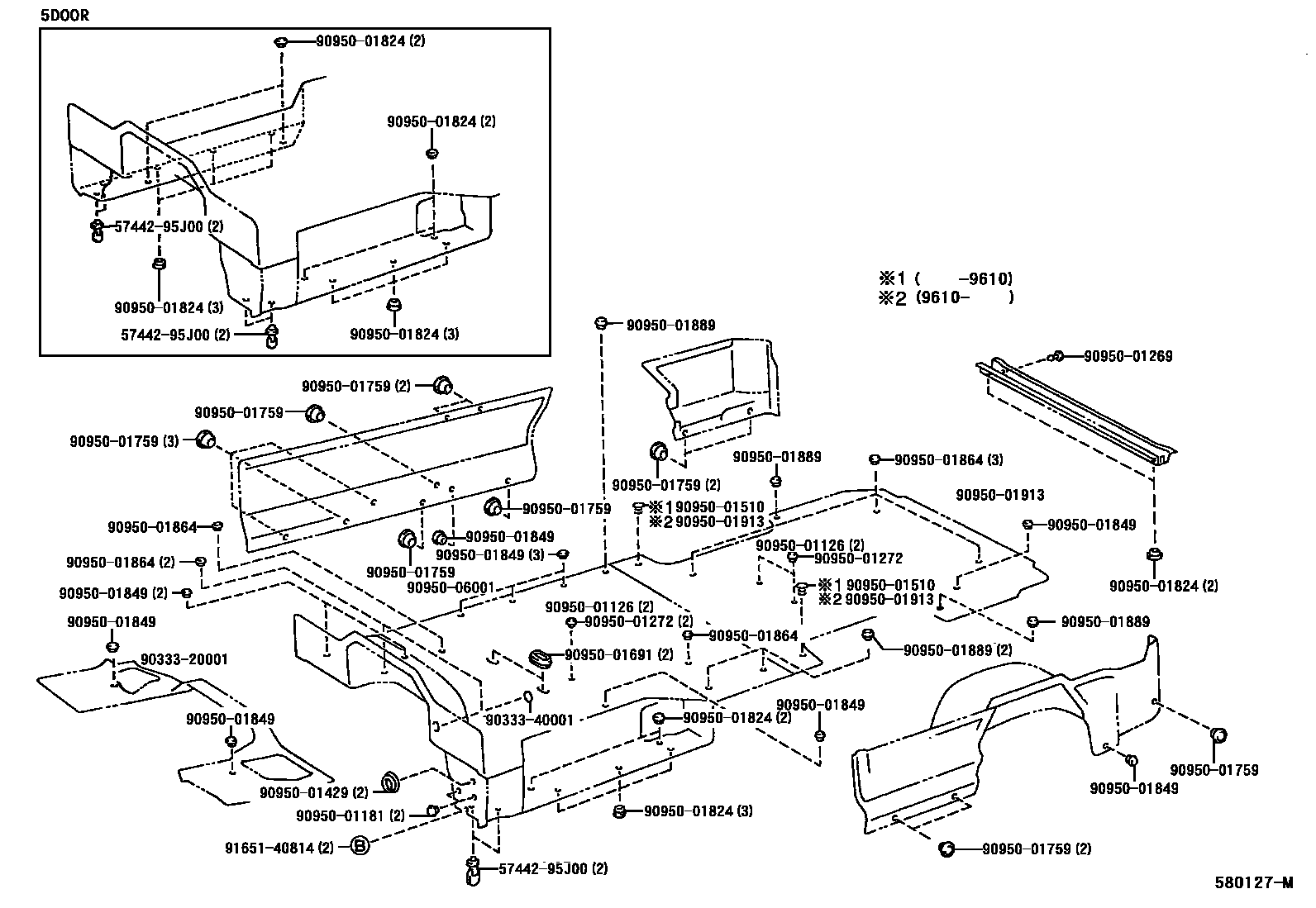 5852 — REAR FLOOR PANEL & REAR FLOOR MEMBER