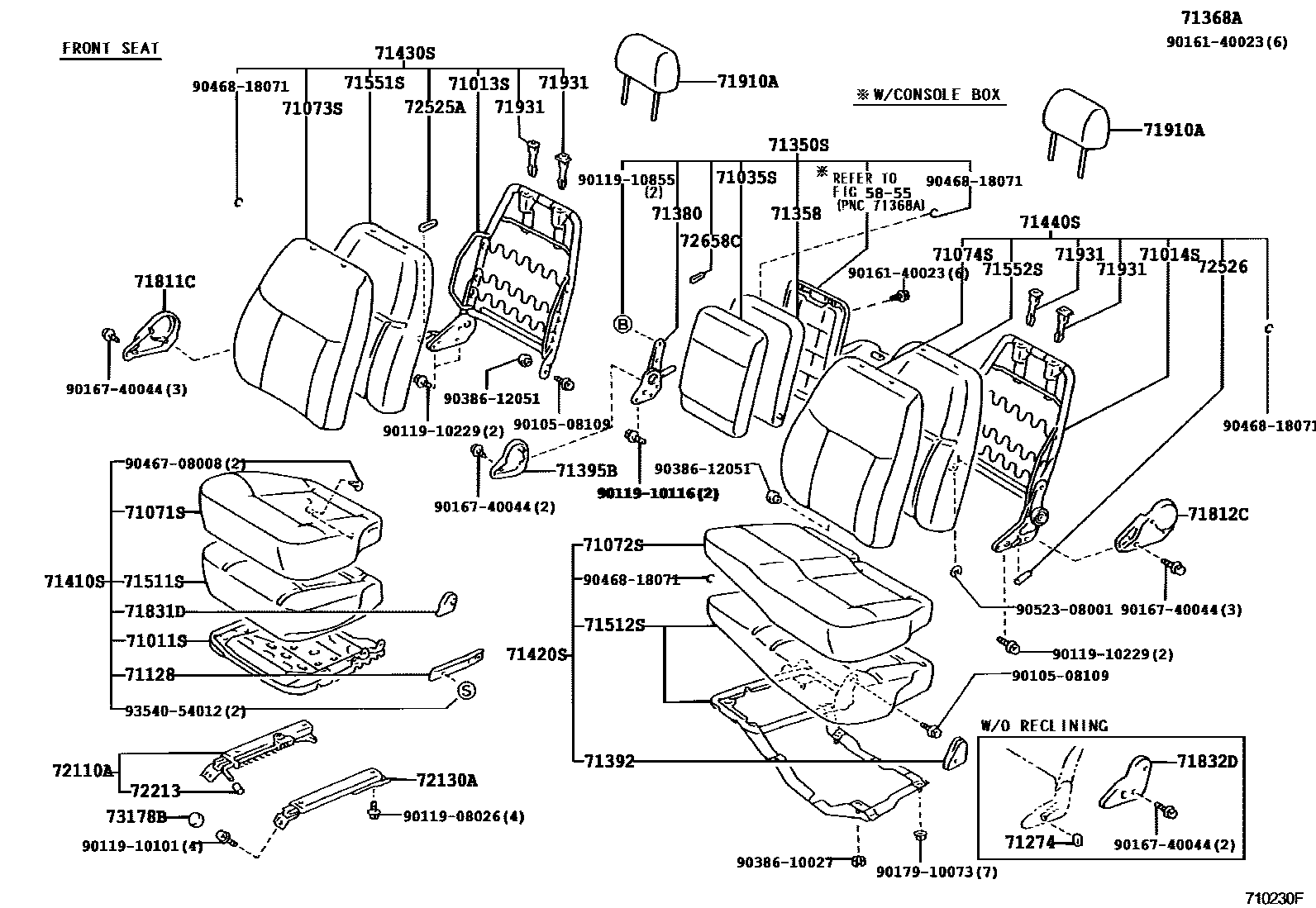 7151 — SEAT & SEAT TRACK