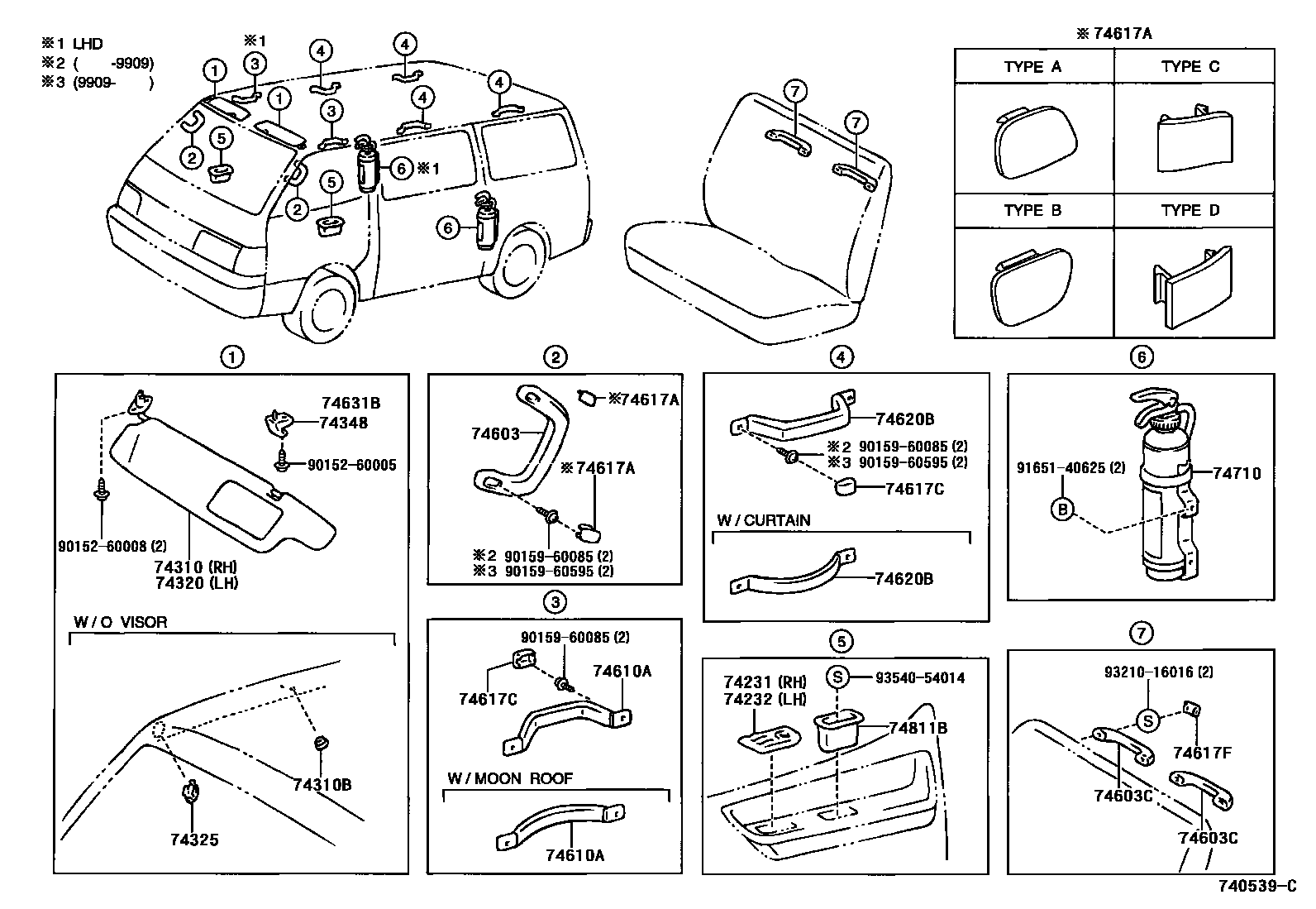 7451 — ARMREST & VISOR