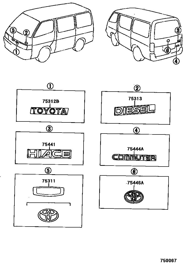 7551 — EMBLEM & NAME PLATE