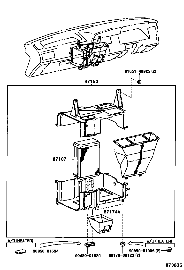 8712 — HEATING & AIR CONDITIONING - HEATER UNIT & BLOWER