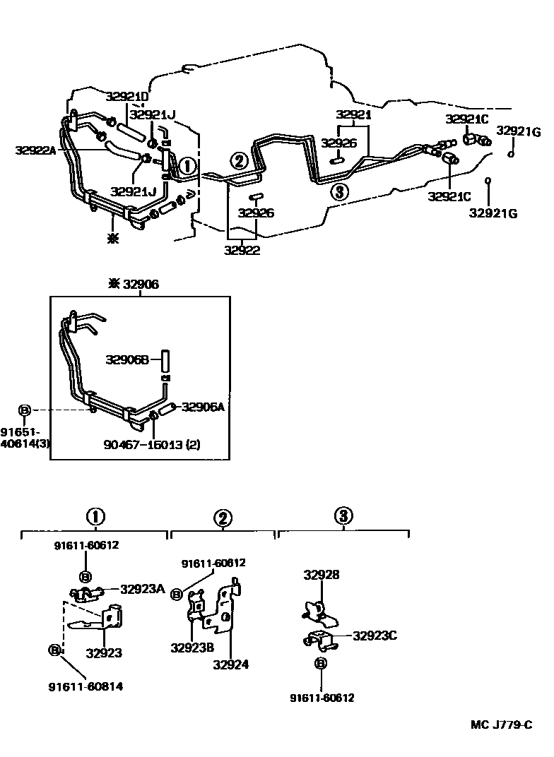 3514 — OIL COOLER & TUBE (ATM)
