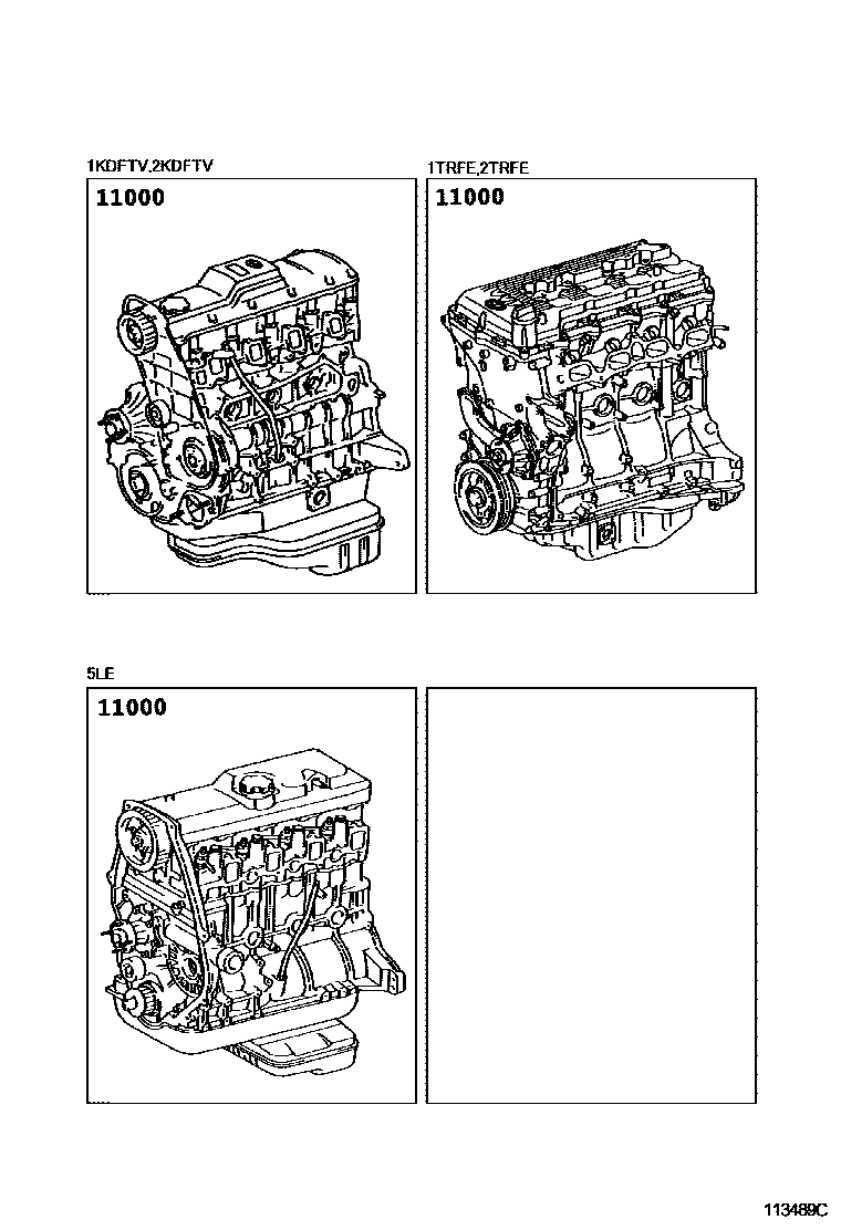 1101 — PARTIAL ENGINE ASSEMBLY