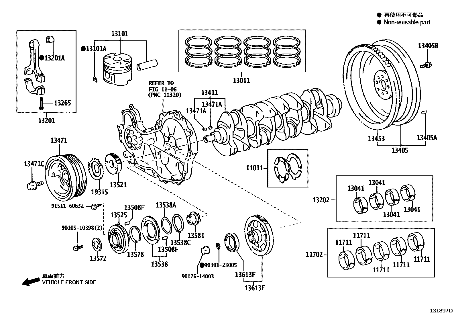 1301 — CRANKSHAFT & PISTON