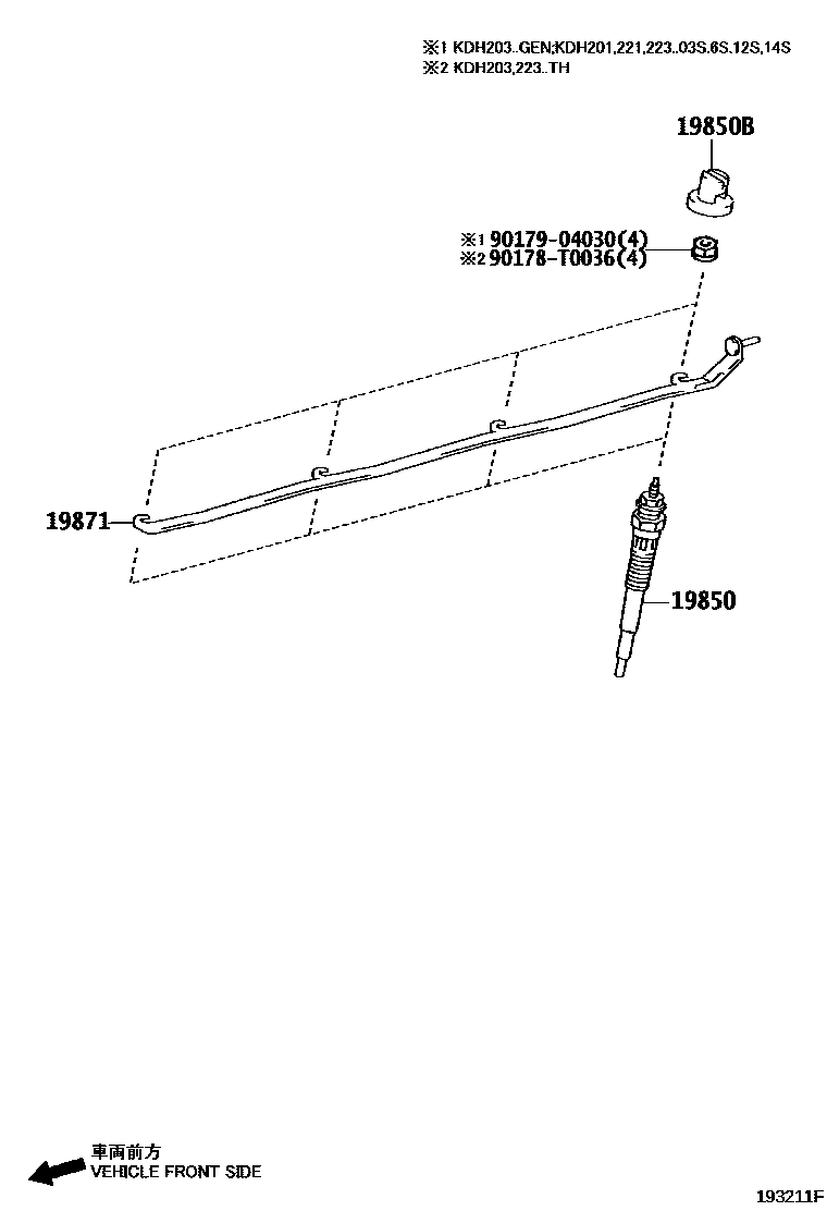 1901 — IGNITION COIL & SPARK PLUG / GLOW PLUG