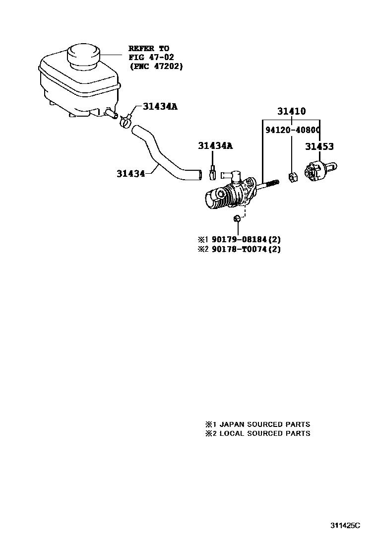 3103 — CLUTCH MASTER CYLINDER