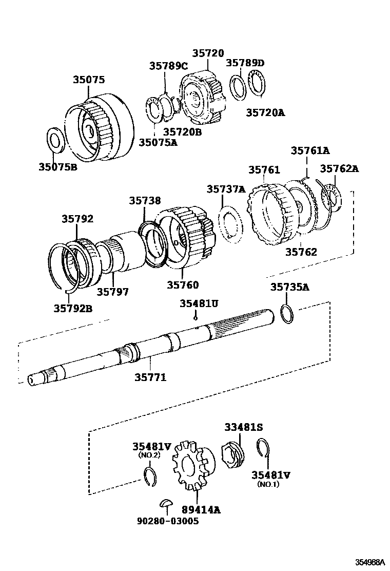 3510 — PLANETARY GEAR, REVERSE PISTON & COUNTER GEAR(ATM)