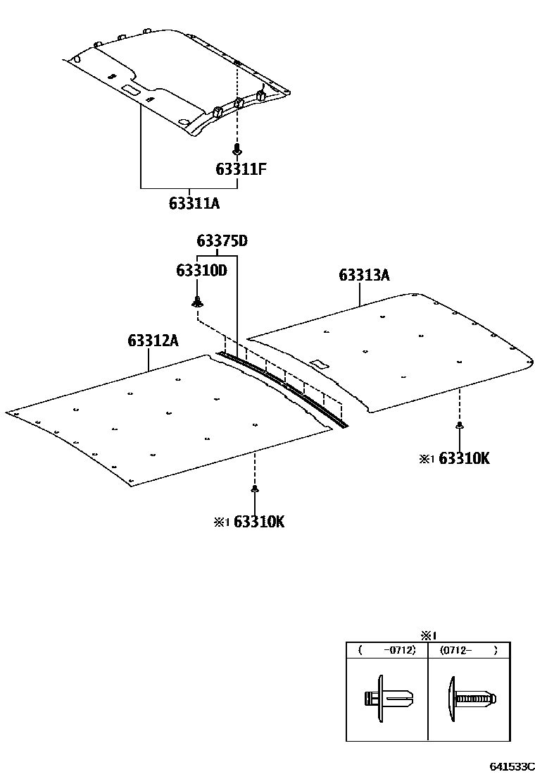 6452 — ROOF HEADLINING & SILENCER PAD