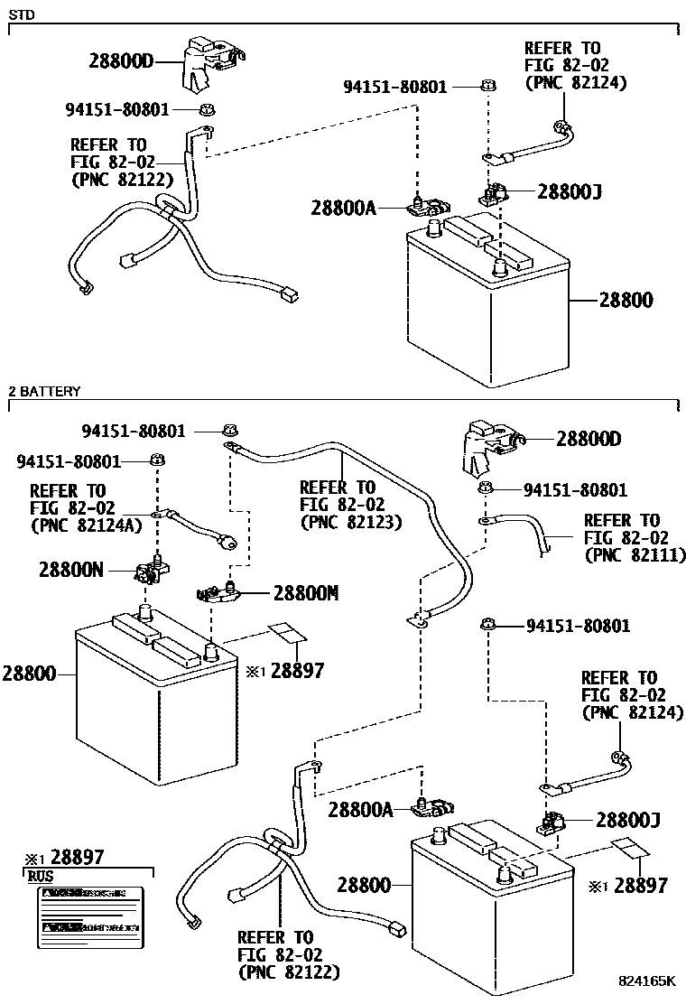 8201 — BATTERY & BATTERY CABLE
