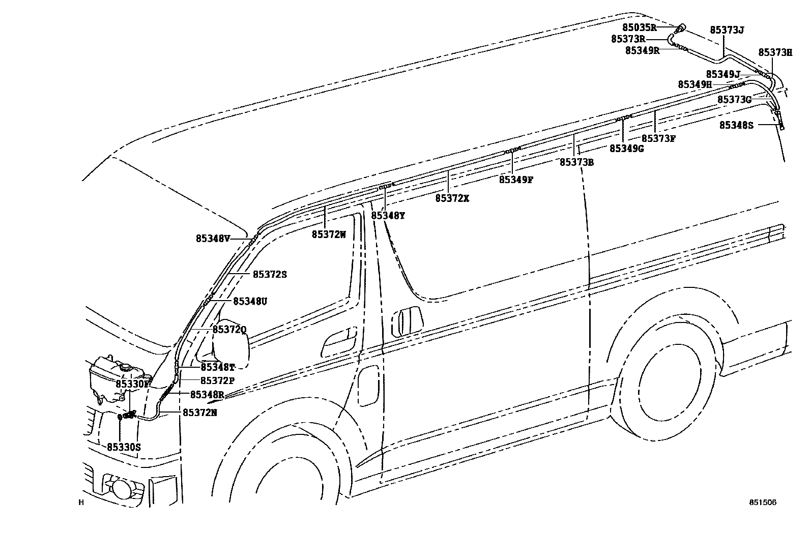 8504 — REAR WASHER