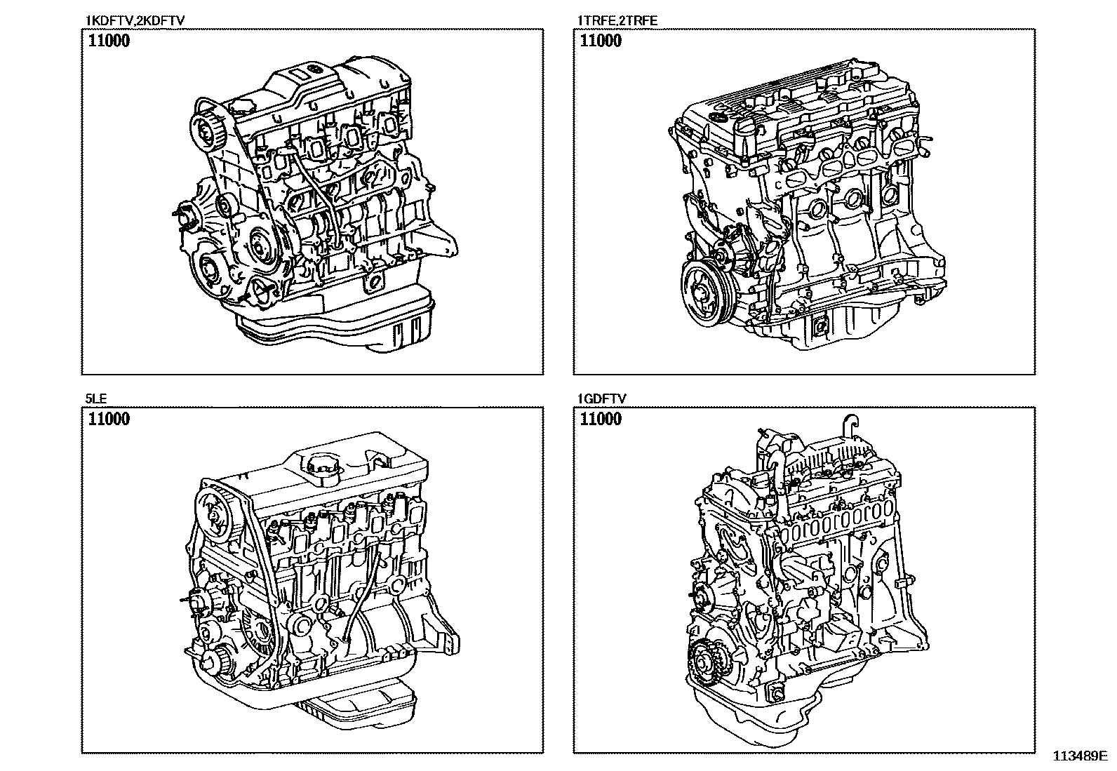 1101 — PARTIAL ENGINE ASSEMBLY