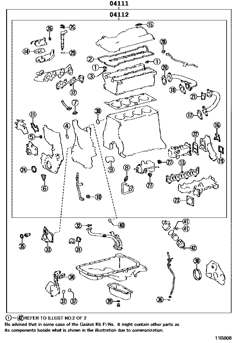 1103 — ENGINE OVERHAUL GASKET KIT
