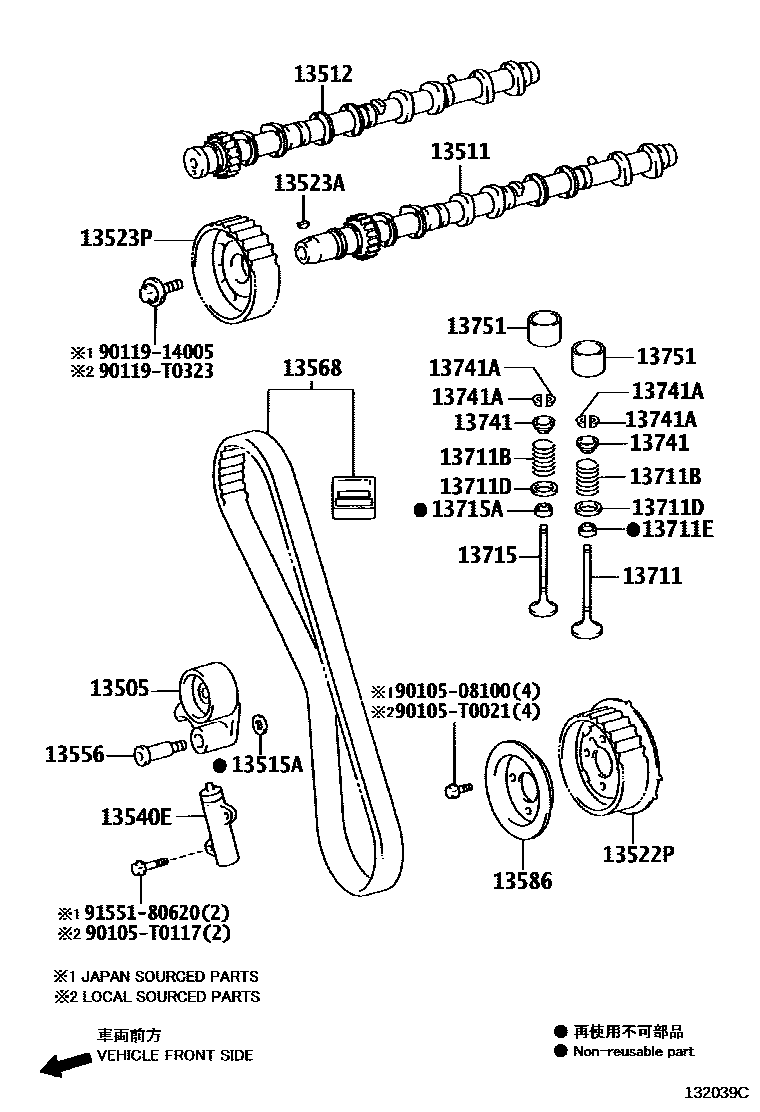 1302 — CAMSHAFT & VALVE
