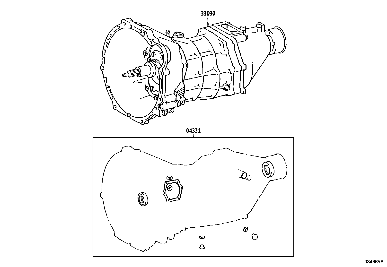 3301 — TRANSAXLE OR TRANSMISSION ASSY & GASKET KIT (MTM)