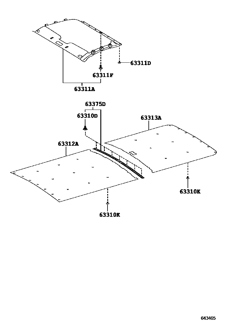 6452 — ROOF HEADLINING & SILENCER PAD